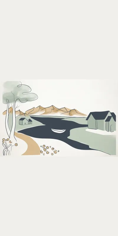 शांत झील (प्रकृति • Minimalist) — फ्री मोबाइल वॉलपेपर